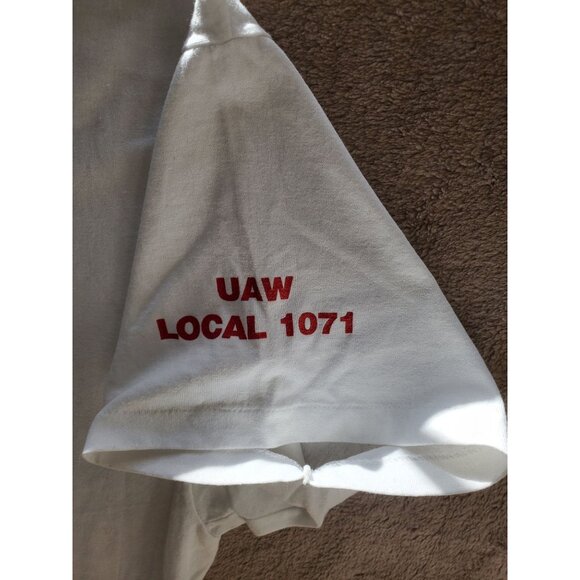 Hanes UAW Local 1071 & 637 Muskegon Michigan USA Hy-Lift SPD XL T-Shirt - Picture 5 of 8